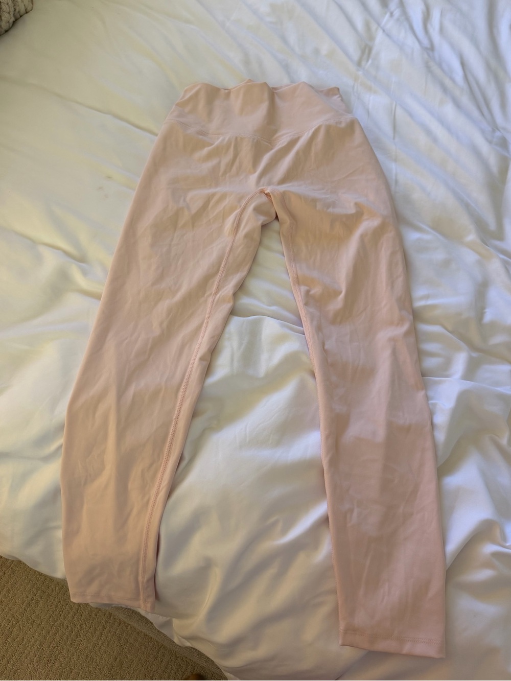Kimberly C Light Pink Cropped Leggings